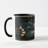 Mug voor docent informatica, Code Teach Inspire Mok (Links)