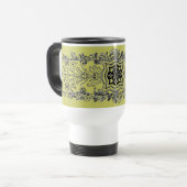 Mug voor Floral Design Travel Reisbeker (Voorkant links)