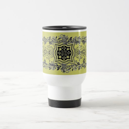 Mug voor Floral Design Travel Reisbeker (Center)