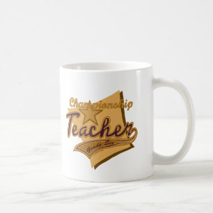 Mug voor leraar klas 6 kampioen koffiemok