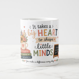 Mug voor waardering van leraren grote koffiekop
