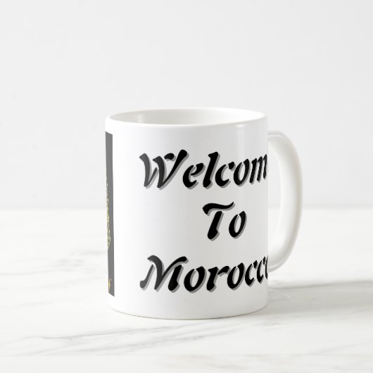 Mug Voyage "Welcome to Morocco" Koffiemok (Voorkant rechts)