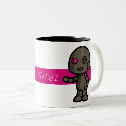 Mug Weaz Tweekleurige Koffiemok (Voorkant rechts)