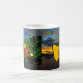 Mug: Welcome to Guadeloupe. Koffiemok (Center)