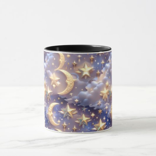 Mug - White Celestial Moon Mok (Midden)