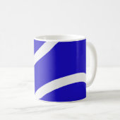 Mug – White Lines on Blue Koffiemok (Voorkant rechts)