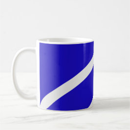 Mug – White Lines on Blue Koffiemok