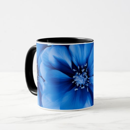 Mug with 3D Illusion Floral Pattern Mok (Voorkant links)