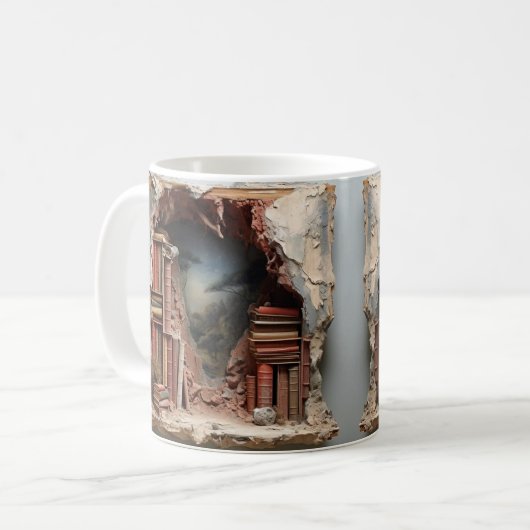 mug with a book design koffiemok (Voorkant links)