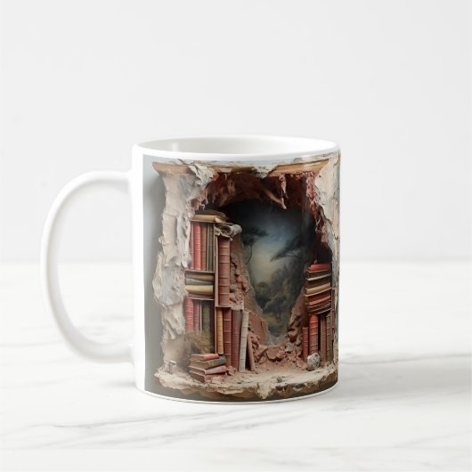 mug with a book design koffiemok (Links)