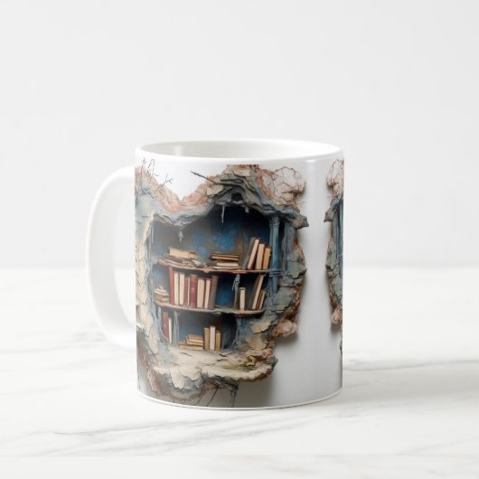 mug with a book design koffiemok (Voorkant links)
