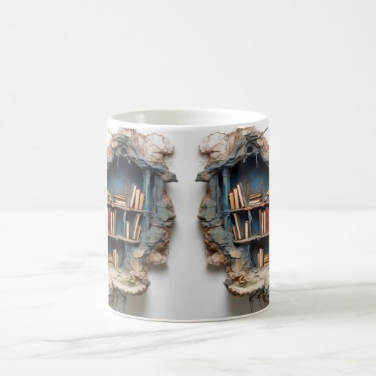mug with a book design koffiemok (Center)