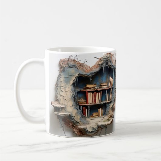 mug with a book design koffiemok (Links)