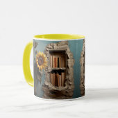 Mug with a book design mok (Voorkant links)