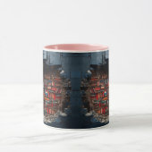 mug with a book design mok (Midden)