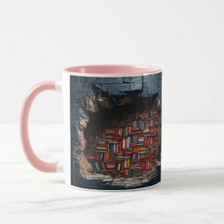 mug with a book design mok