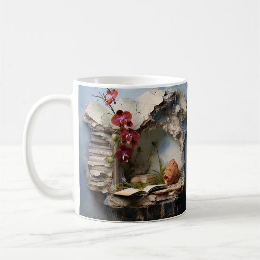 mug with a book illustration koffiemok (Links)