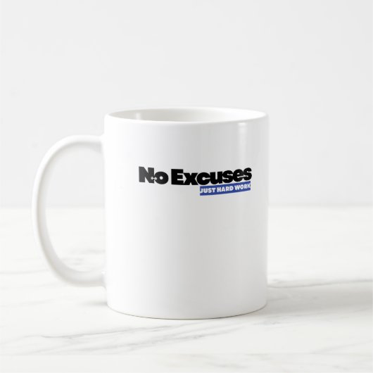 Mug with a motivational quote  koffiemok (Links)