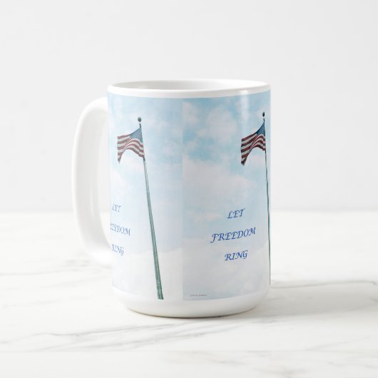 Mug with American Flag Koffiemok (Voorkant links)