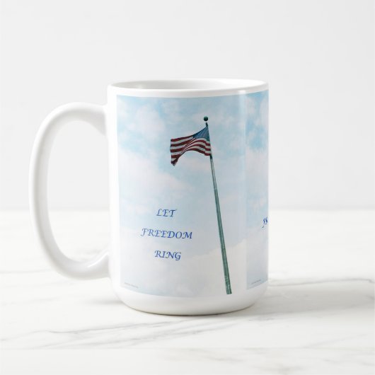 Mug with American Flag Koffiemok (Links)