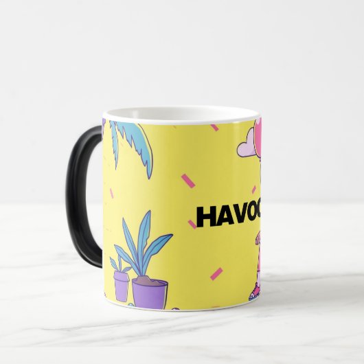 Mug With Astronaut Relaxing in his Chair Magische Mok (Voorkant links)