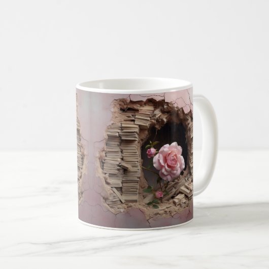 Mug with book design koffiemok (Voorkant rechts)