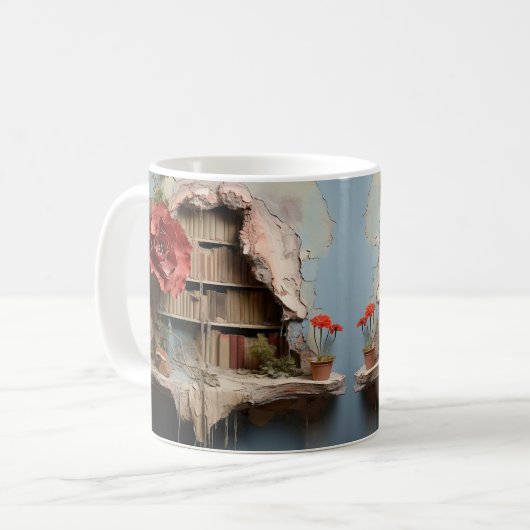 Mug with book design koffiemok (Voorkant links)