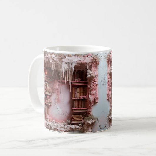 Mug with book design koffiemok (Voorkant links)