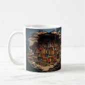 Mug with book design koffiemok (Links)