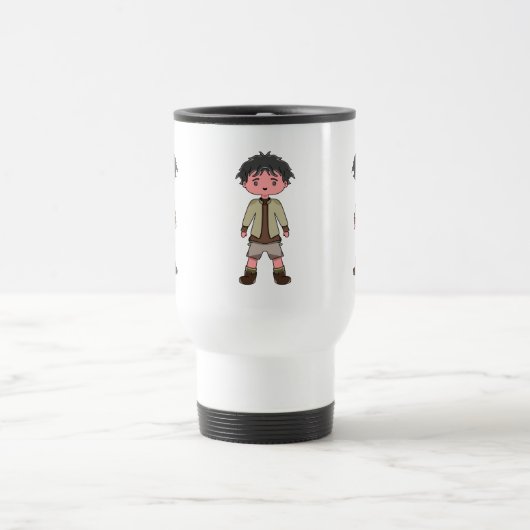 mug with cartoon character boy reisbeker (Center)