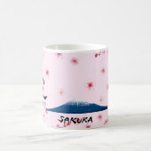 Mug with cherry blossoms and Mt. Fuji Koffiemok (Center)