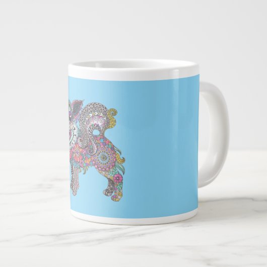 Mug with chihuahua grote koffiekop (Voorkant rechts)