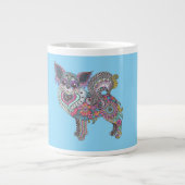 Mug with chihuahua grote koffiekop (Voorkant)