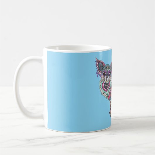 Mug with chihuahua koffiemok (Links)