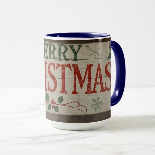 mug with christman writing mok (Voorkant rechts)