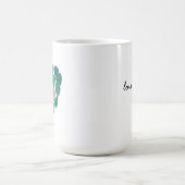 Mug with coastal theme sea glass koffiemok (Center)