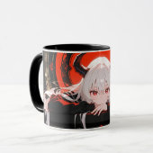 Mug with demonic anime girl mok (Voorkant links)