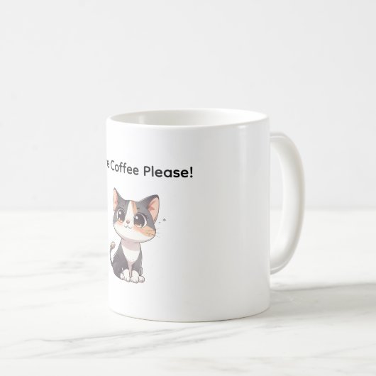 Mug With Design Cat  Koffiemok (Voorkant rechts)