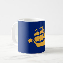 Mug with Flag of Quebec City, Canada Koffiemok