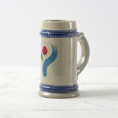 Mug with Flag of Seoul, South Korea Bierpul (Voorkant rechts)