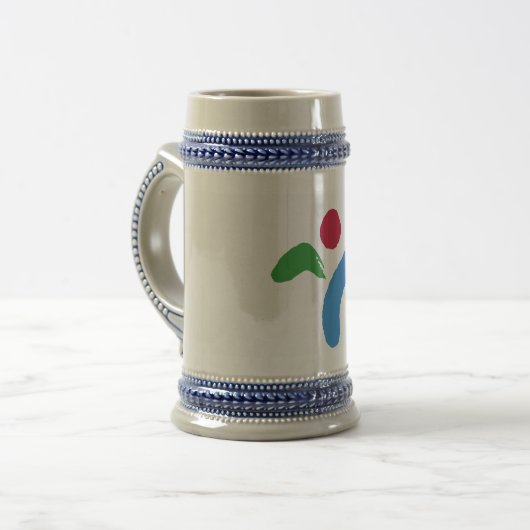 Mug with Flag of Seoul, South Korea Bierpul (Voorkant links)
