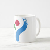 Mug with Flag of Seoul, South Korea Koffiemok (Voorkant rechts)