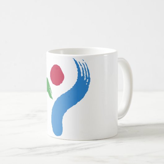Mug with Flag of Seoul, South Korea Koffiemok (Voorkant rechts)