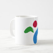 Mug with Flag of Seoul, South Korea Koffiemok (Voorkant links)