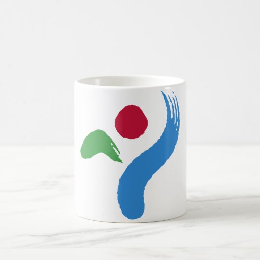 Mug with Flag of Seoul, South Korea Koffiemok (Center)