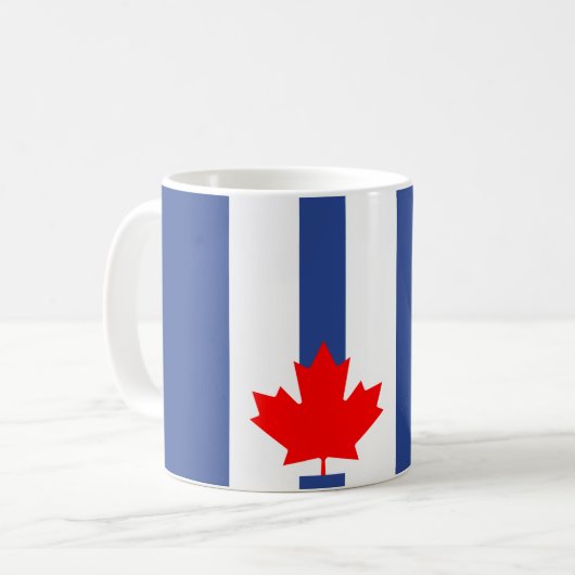 Mug with Flag of Toronto, Ontario Koffiemok (Voorkant links)