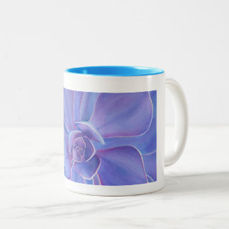 Mug with Floral Design Tweekleurige Koffiemok