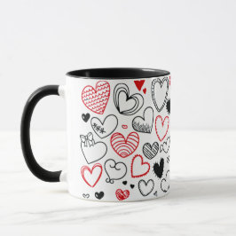 Mug with hearts as a gift for mum mok