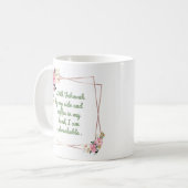 Mug "with Jehovah by my side.... " Koffiemok (Voorkant links)