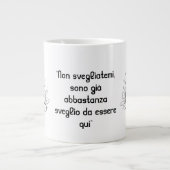 Mug with Koala Design – Funny Italian Phrase Grote Koffiekop (Voorkant)